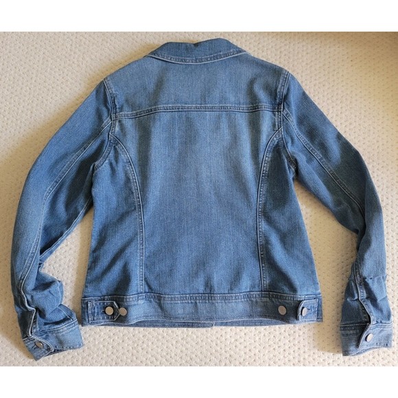 Jones New York Jeans Medium Wash Stretch Denim Jean Jacket Size S - Picture 5 of 5